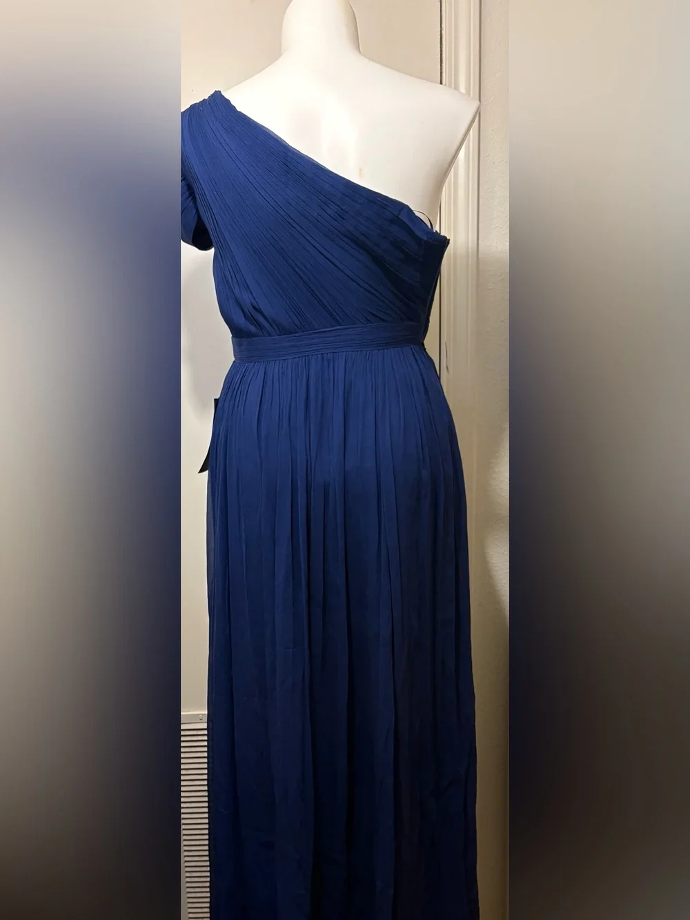 J. Crew Deep Blue Pleated Maxi Skirt